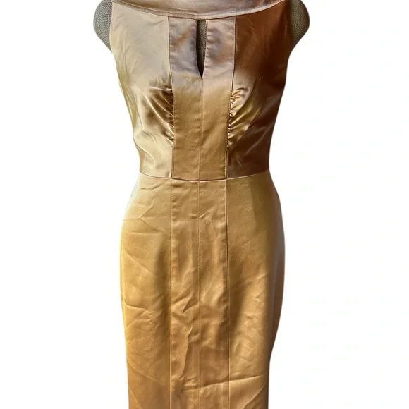 green emerald velvet dress Kay Unger Purple and Gold Cocktail Dress, 6
